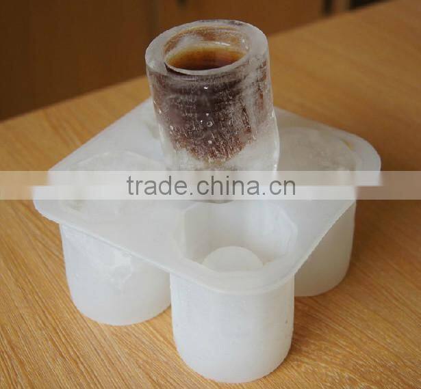 2015 Hot selling cup shaped silicone ice cube tray in hot summer