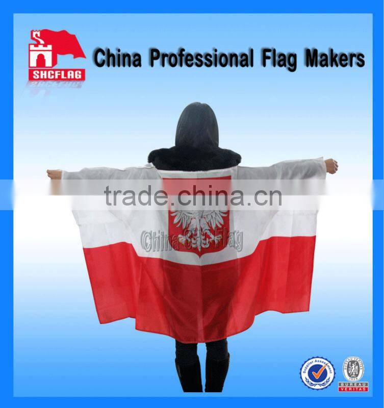 Custom 2014 world cup football body flag
