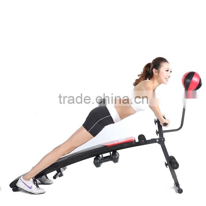 Best quality Sit up bench with speed ball with dummbell rack