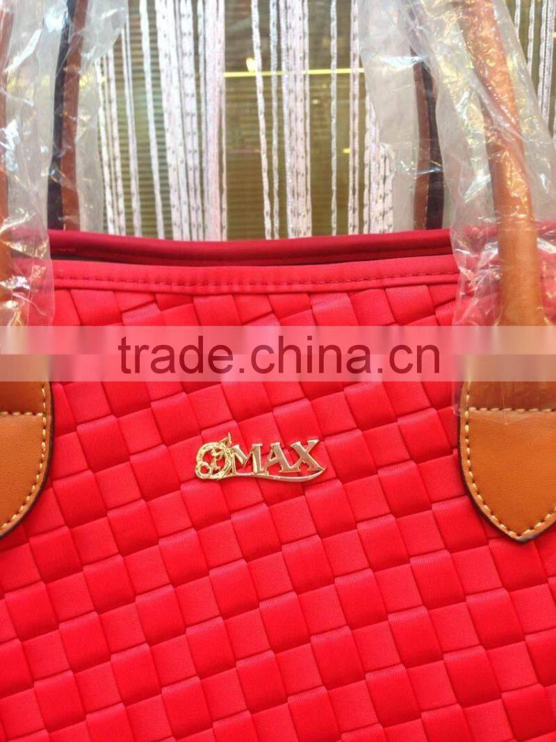 Cheaper Nylon Foldable Bag Woven Nylon Handbag Ladies