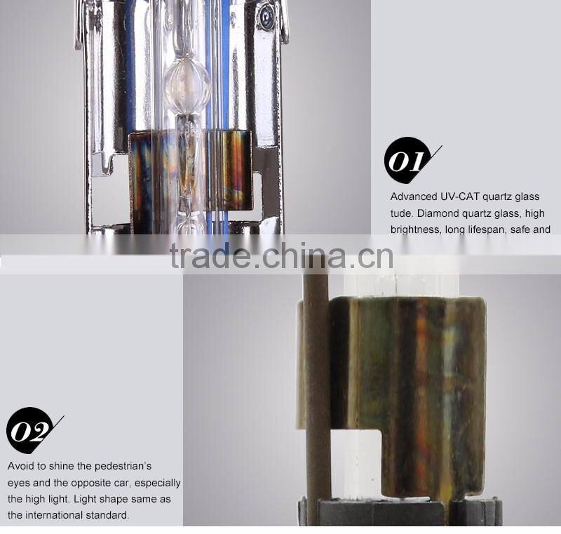 Moderncar China manufacturer 6000k 8000k HID H4 Hi/Lo bulb 35W 12V HID Xenon Bulb