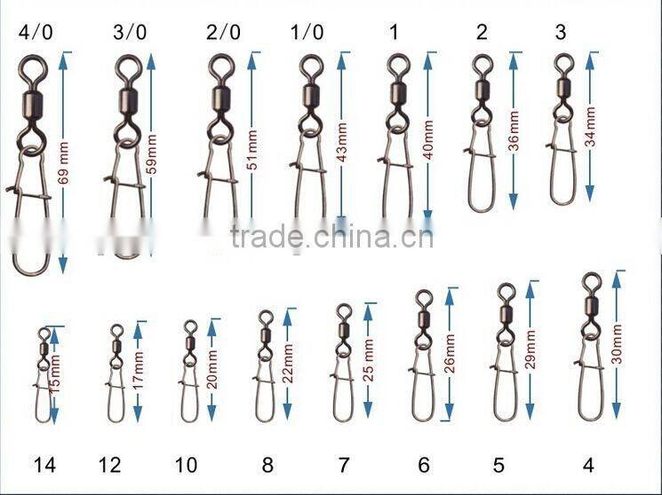 Rolling swivel with Nice Snap Duo lock snap Fishing Swivels Fishing Hook Connector