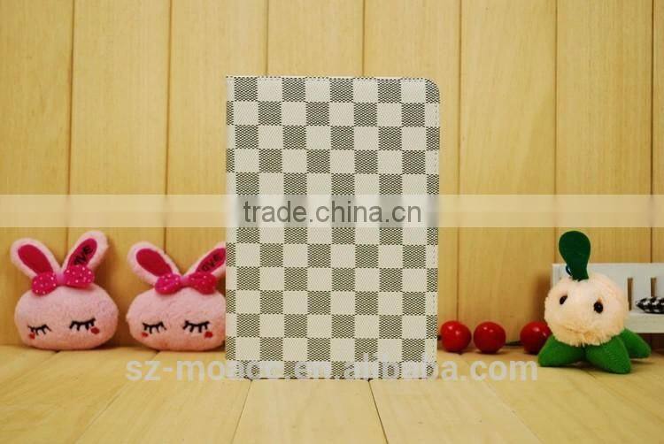 grid style pc pu case for iPad mini 3