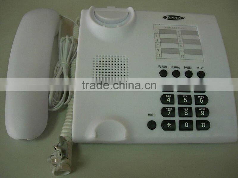 Amplified voice telephone set