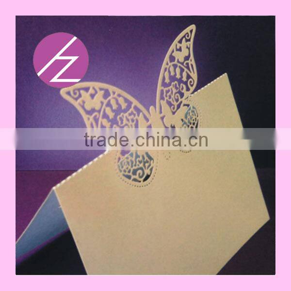 Elegant laser cut wedding table place cards ZK-8
