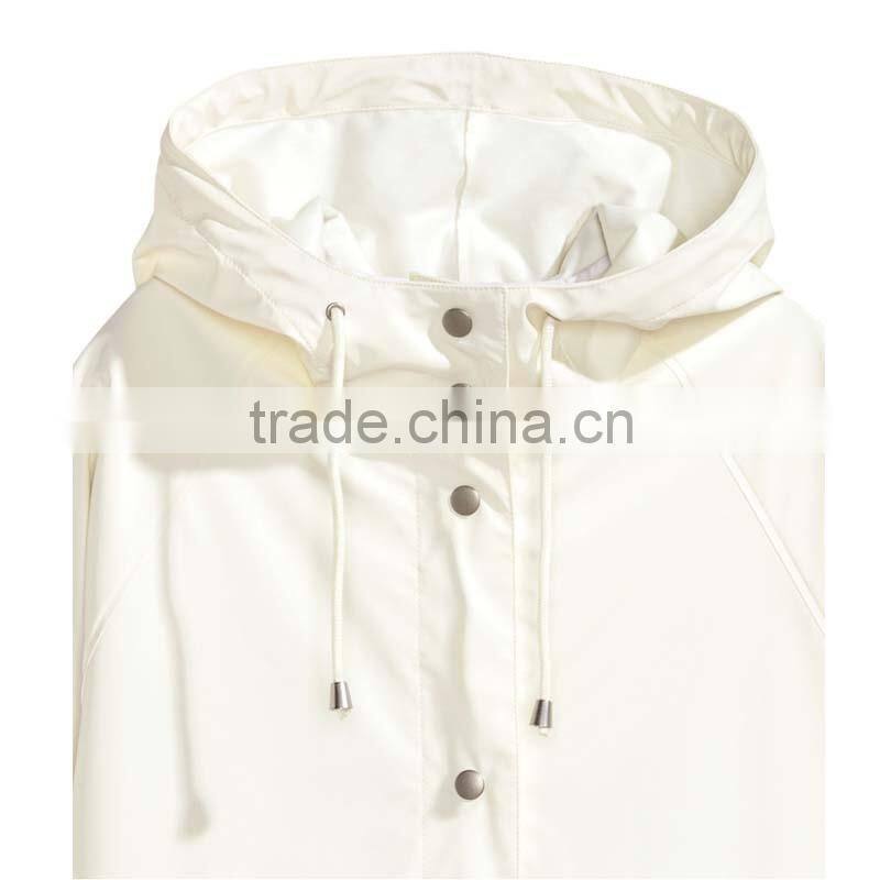 2016 Latest Women Drawstring Hood Raincoat HSC9464
