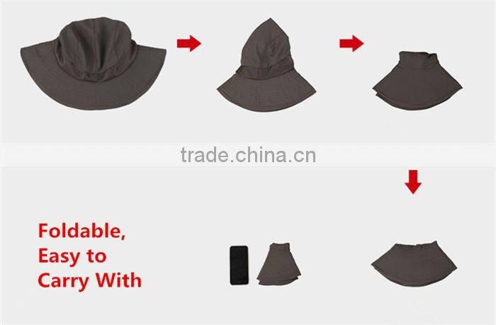 2015 Hunting Fishing Outdoor Cap Washed Cotton Bucket Hat With String