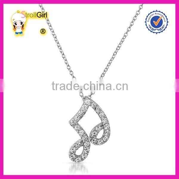 2015 new design fine jewellery necklace flower pendant antique silver
