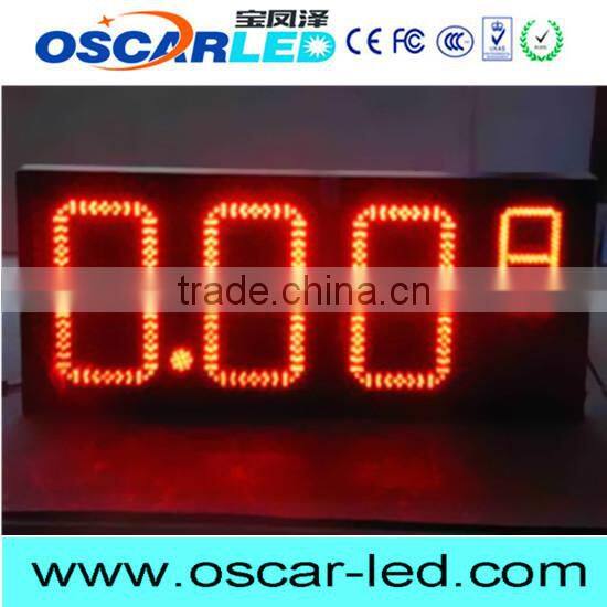 electronic single led sign led station gas price led screen 88.88 12 inch 7 segment price led display