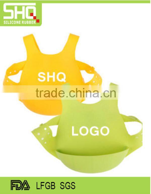Customer design funny soft cute waterproof shq silicone baby bib
