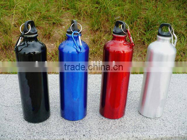 Logo design OEM color portable sports cold water kept aluminum bottle