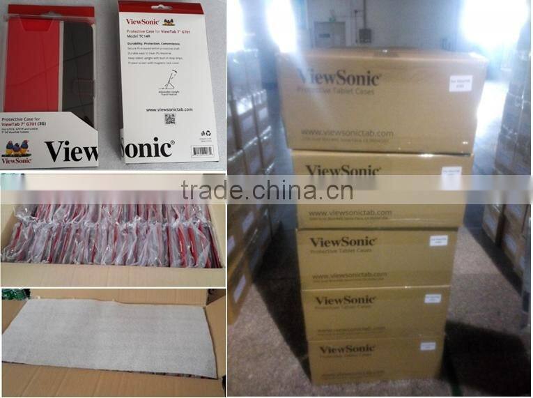 Fast shipment stand folio tablet leather case for ASUS ZenPad C 7.0 with card slots