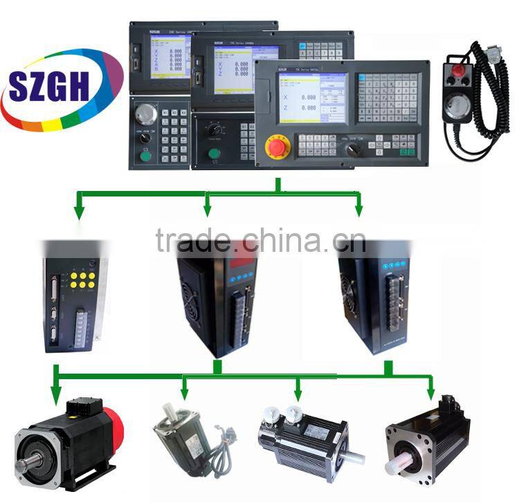 Economical 2-axis CNC lathe controller for teaching 2-axis CNC lathe and turning controller
