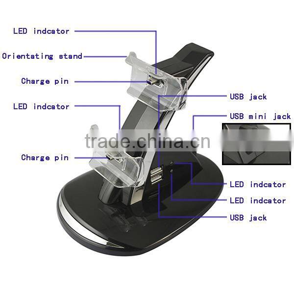 Dual Dock Station Stand Charger For PS3 Controller