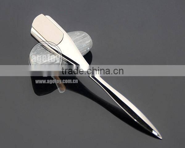 Zinc Alloy High Polished Promotional Blank Silver Color Metal Manual Letter Opener