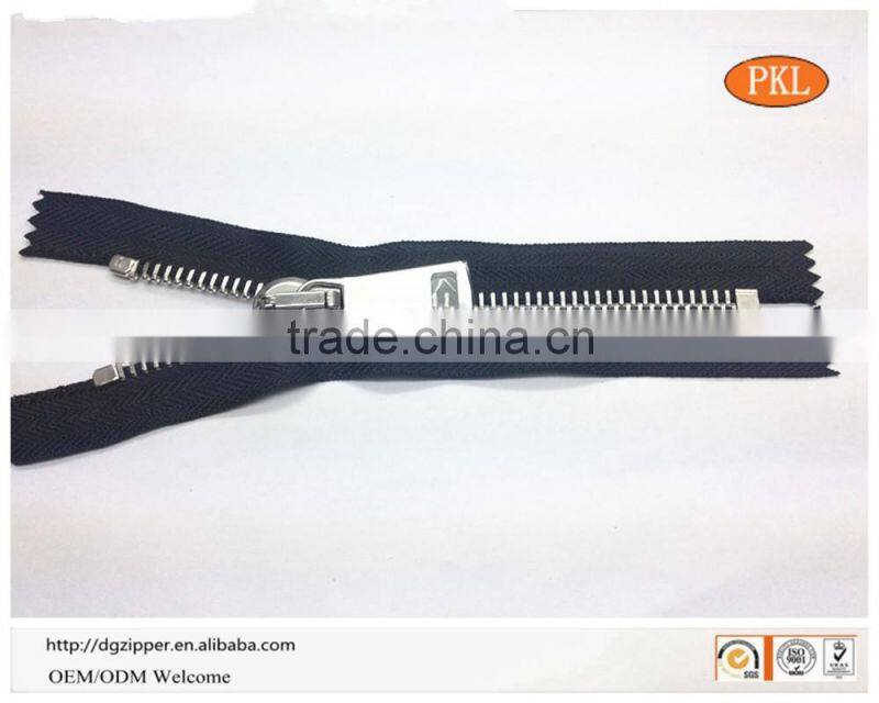 high quality Metal Zipper for bag and shoes 15# big teeth Europ teeth metal zipper