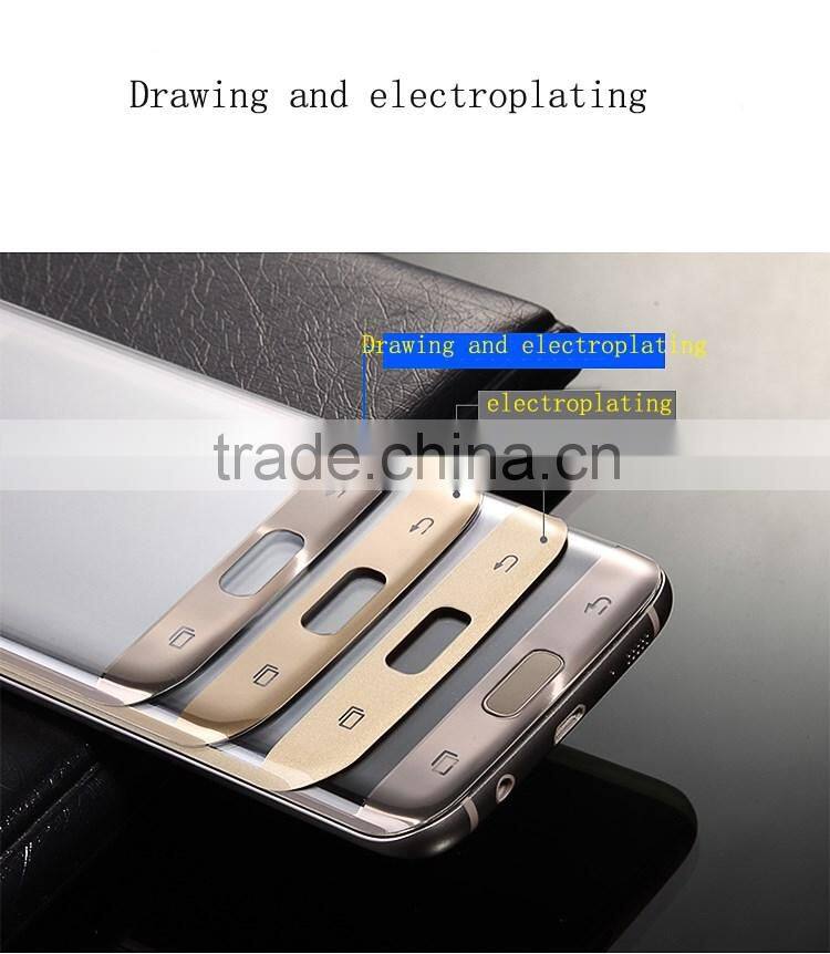 All colors screen protector for s7 edge curved tempered glass cover phone edge