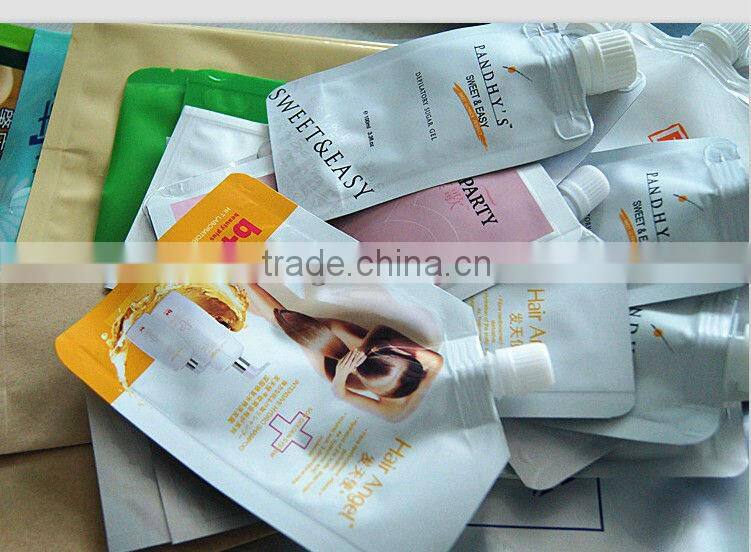 Manufacturer Nozzle Plastic Spout Pouch For Cosmetic Liquid