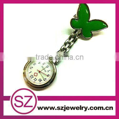 angle smile blue heart shape nurse fob watch for sale