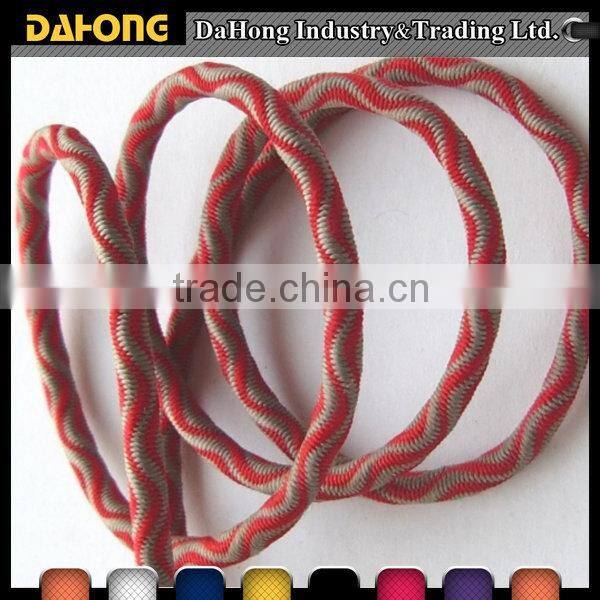 3mm custom design durable decorative Jacquard round Elastic Cord