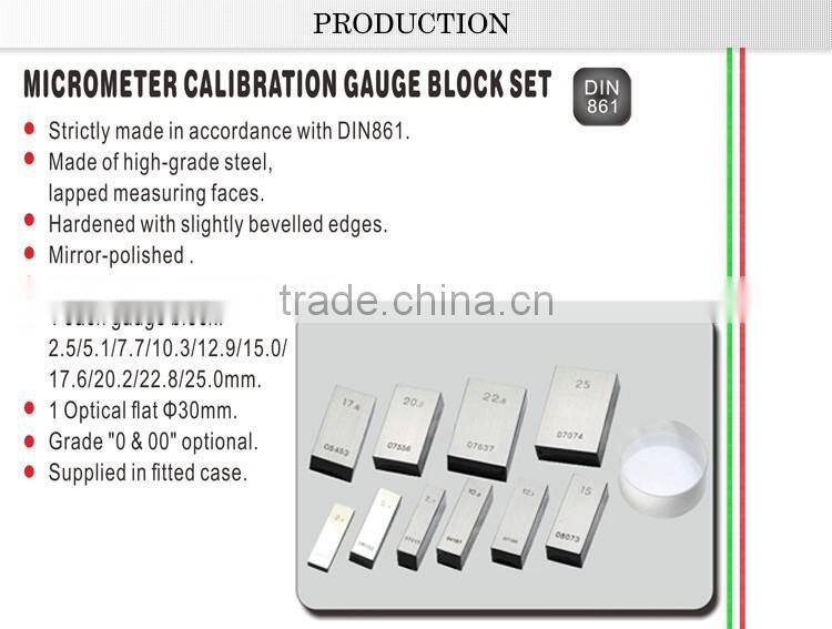 MICROMETER CALIBRATION GAUGE BLOCK SET