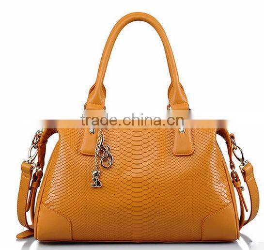 2016 black python leather women bags