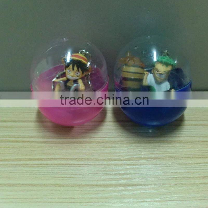 Plastic Keychain Inside the Capsule