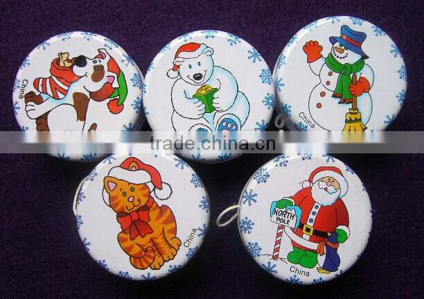 Christmas cartoon yoyo ball Santa Claus snowman reindeer Christmas series metal customized yoyo