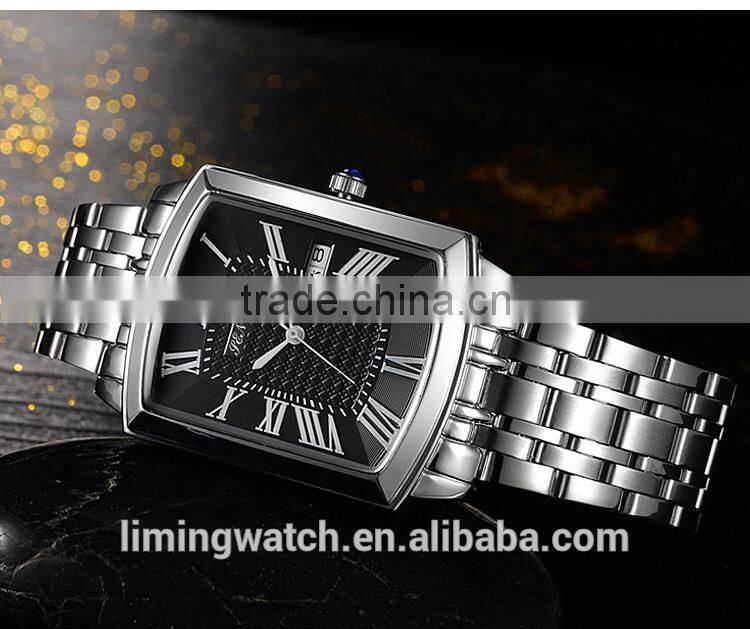 New fashion western watch price square quartz Watches for Couple Gift