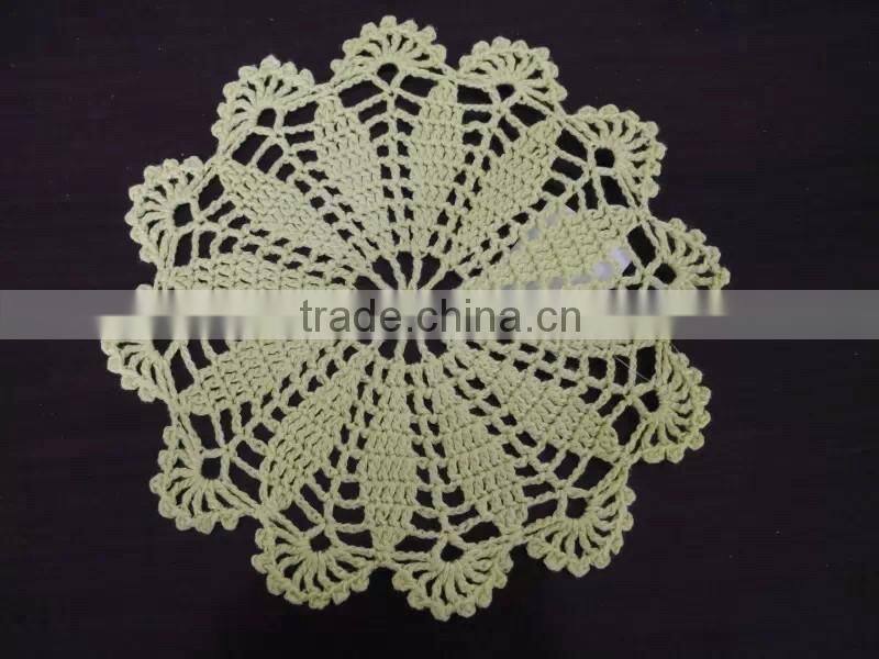 Pure color embroidered weaved placemat,