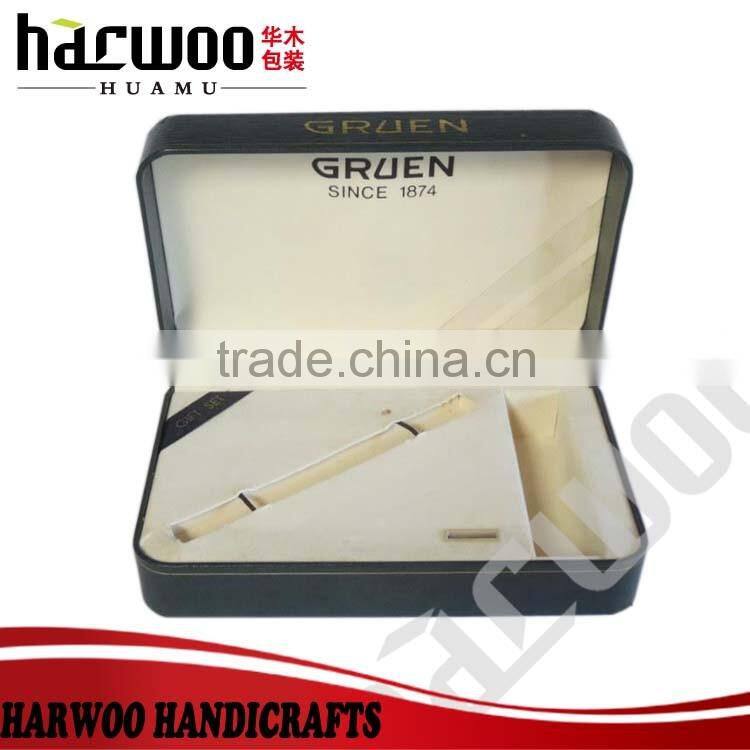 solid wood watch box Hari Raya,custom pu leather gift box,cheap leather gift packaging