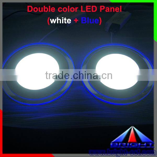 White+Blue Double Color Best LED Panels,8+4W LED Panel Hersteller,Round Dimmable LED Panel Light