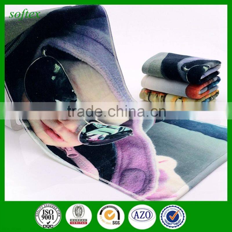 promotion personalized gifts digital printing photo printed towels