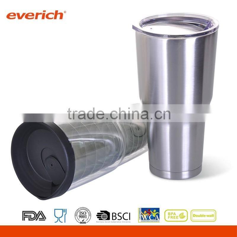 30oz tritan double wall Plastic juice tumbler with slide lid