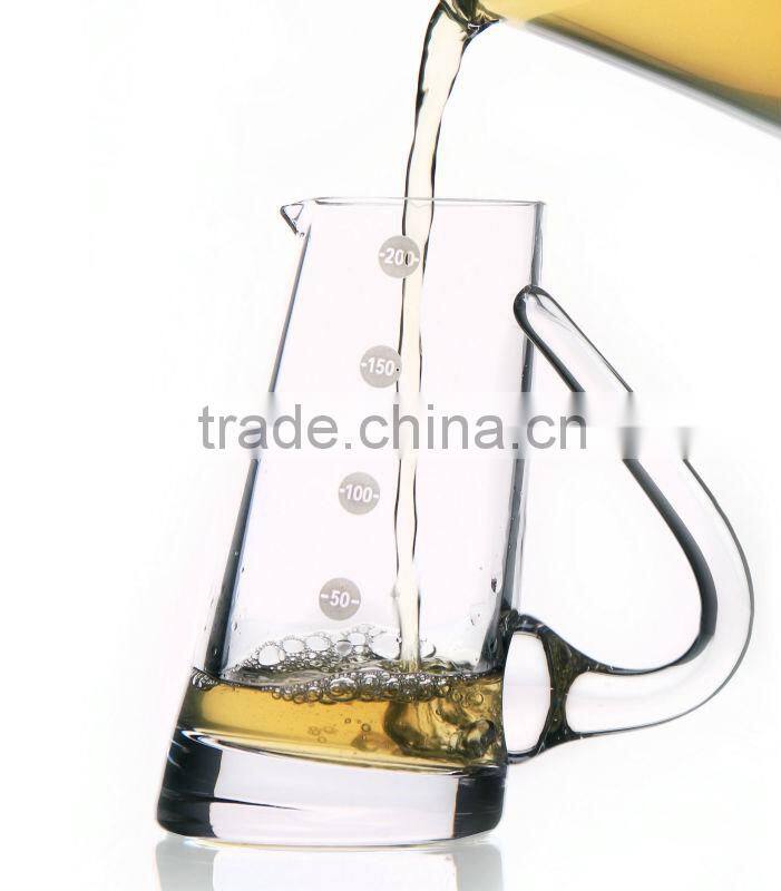Glass Juice Tea Water Pitcher Jug with Applied Handle -200ML