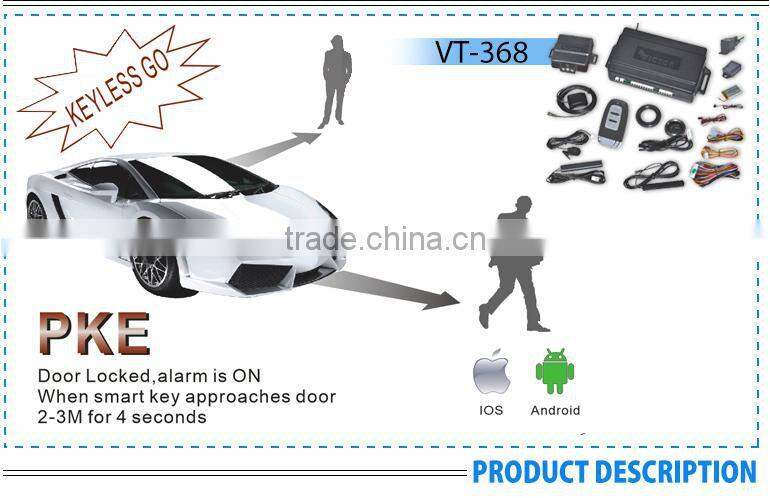 Victor remote engine start touch gps/gsm/pke car alarm