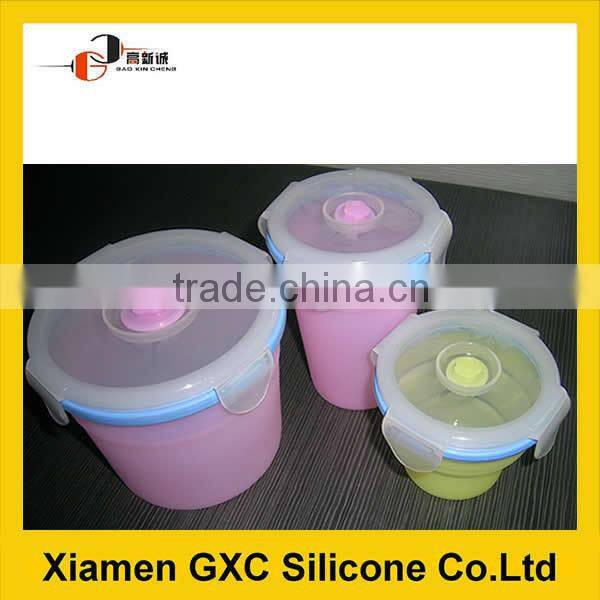 Foldable Silicone Packaging box for Keeping the food fresh