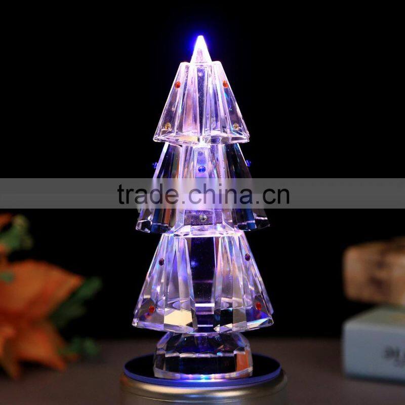 Fashion Newest Design Crystal Small LED Christmas Tree
