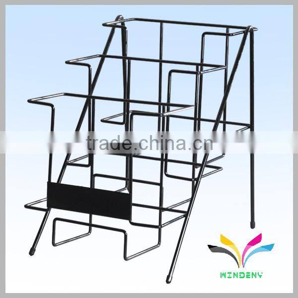 High quality and reasonable price wire file counter metal magazine rack