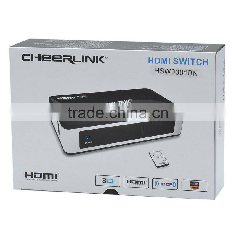 factory stylish 4port hdmi kvm switch with 3in 1 out