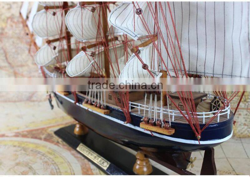 HOT sale handcrafted desk decor fishing sailing boat decor gift