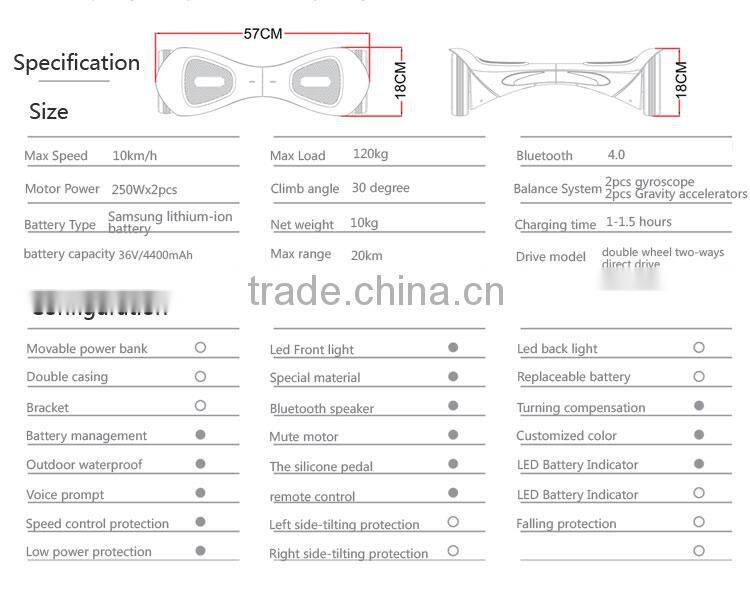 Rock board self balancing relectric Scooter