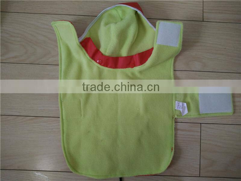 waterproof polyester double layer pet raincoat