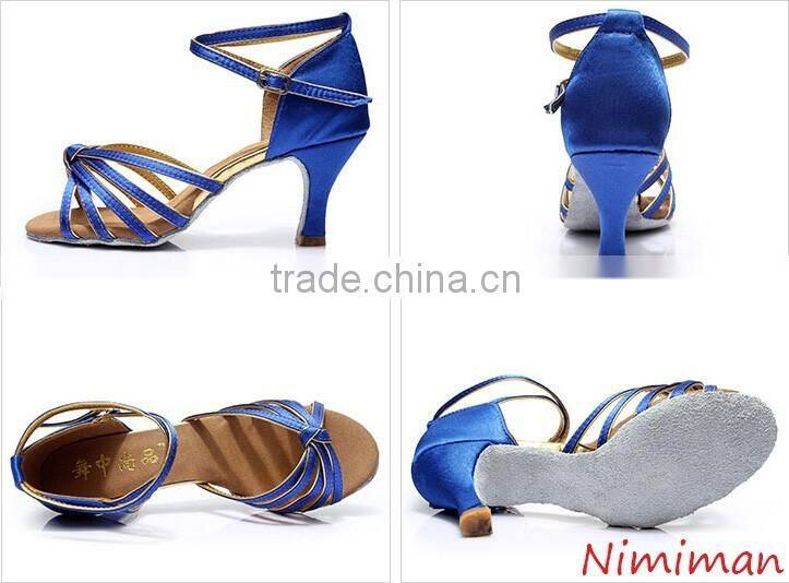 2016 Wholesale ballroom latin dance shoes women high heel salsa dance shoes for sale