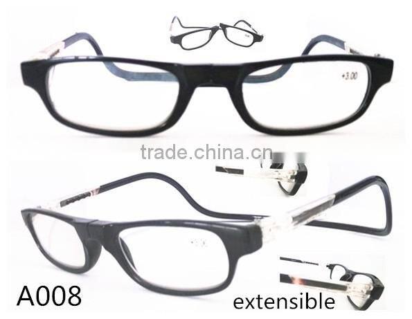 Wholesale Plastic Magnetic Split Extensible Indestructible Reading Glasses