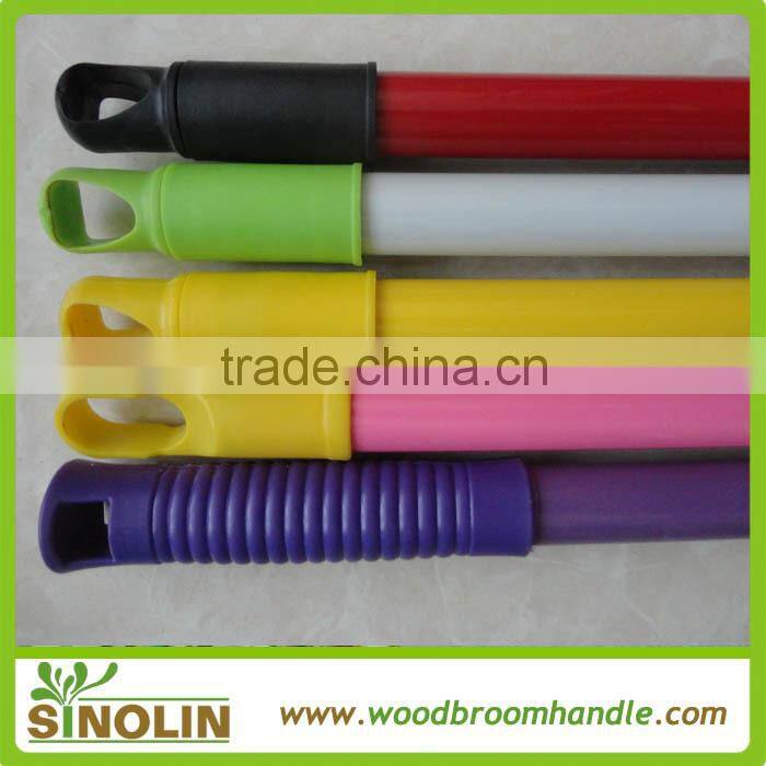 pvc coated broom metal stick , metal broom stick