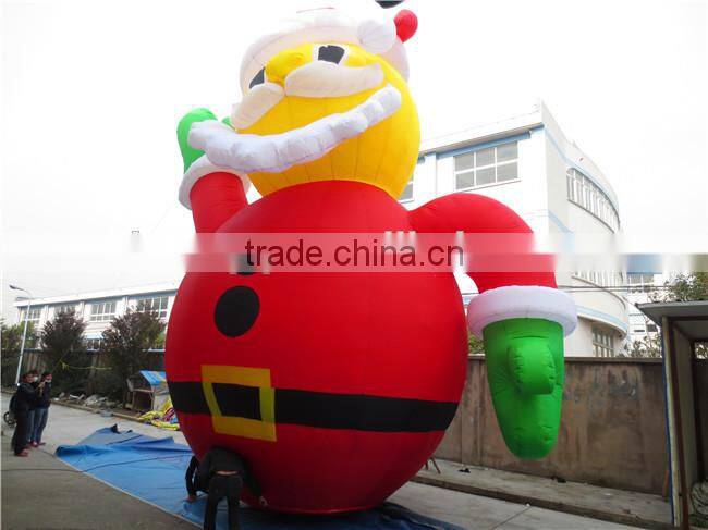 2015 high quality best-selling inflatable santa claus for christmas decoration