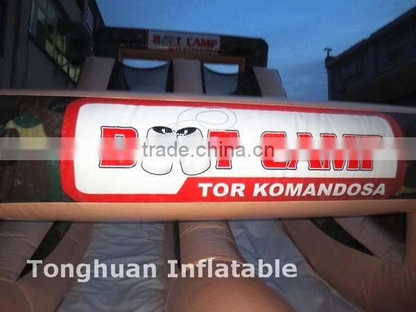 Boot camp inflatable obstacle course, inflatable army track obstacle