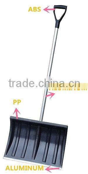 Winter Garden Cleaning Tool Plastic Spade Metal Aluminum Handle Snow Shovel for Roof