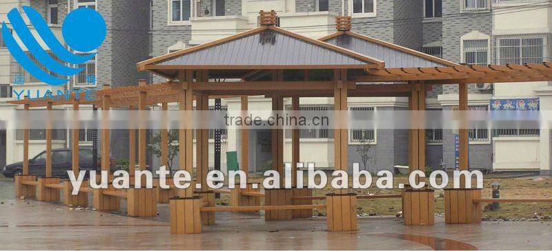 Anti-aging and recyclable WPC Pavilion/laminate flooring 7